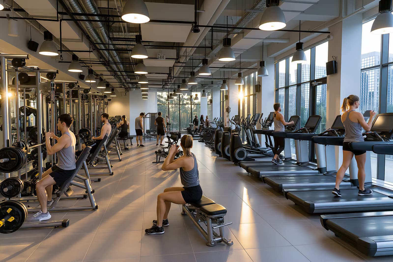 Centros de fitness e ginásios